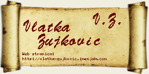 Vlatka Žujković vizit kartica